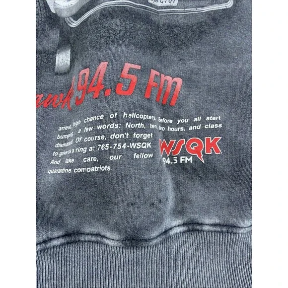 Stranger Things Hawkins Hitmaker Hoodie Netflix Primark Fleece Gray Adult 2XL - Picture 11 of 14